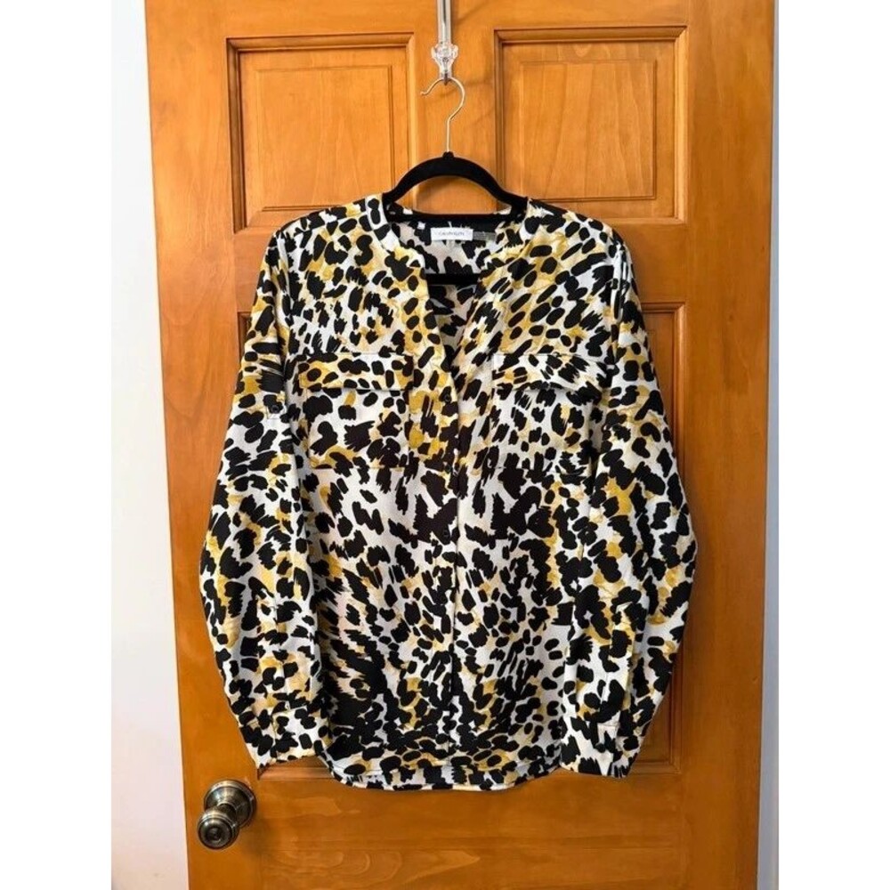 Calvin Klein Animal Print Blouse